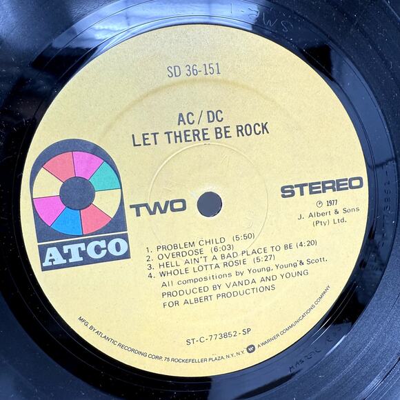 Let There Be Rock by AC/DC 1977 Vinyl LP Record Album Hard Rock Classic Music - Picture 3 of 6